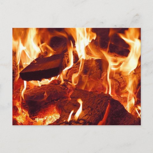 Super Intense Red Flames Postkarte (Vorderseite)