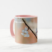 Super japanische Apricot-Blume Tasse (Vorderseite Links)