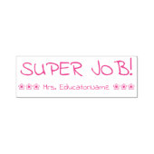 "SUPER JOB!" Schullehrer Rubber-Briefmarke Permastempel (Design)