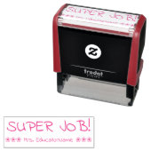 "SUPER JOB!" Schullehrer Rubber-Briefmarke Permastempel (Beispiel)