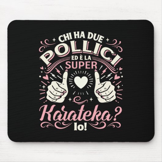 Super Karateka - Geschenk Karate Mädchen Karate Fr Mousepad (Vorne)