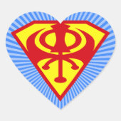 Super Khanda Heart Sticker (Vorderseite)