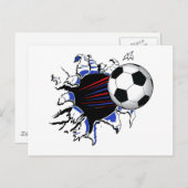 SUPER KICK SOCCER POSTKARTE (Vorne/Hinten)
