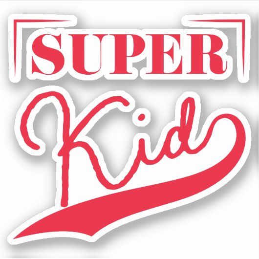 Super Kid Aufkleber (Vorderseite)