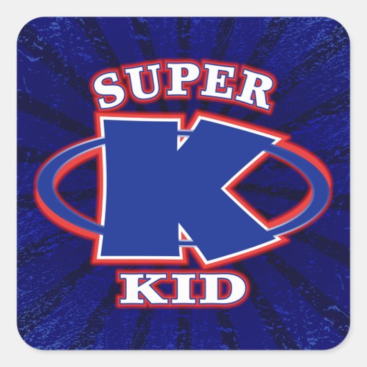 Super Kid Boys Sticker (Vorderseite)