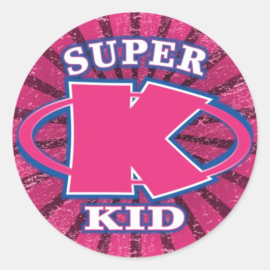 Super Kid Girls Sticker (Vorderseite)