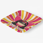 Super Kid Girl's Superhero Themed Party Pappteller (Gewinkelt)