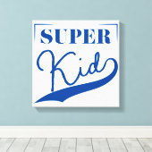 Super Kid Leinwanddruck (Insitu (Holzboden))