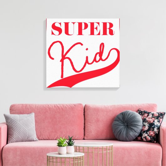 Super Kid Leinwanddruck (Insitu (Wohnzimmer))