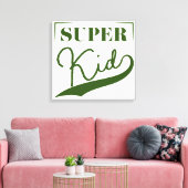 Super Kid Leinwanddruck (Insitu (Wohnzimmer))