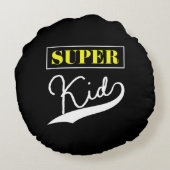 Super Kid Rundes Kissen (Rückseite)