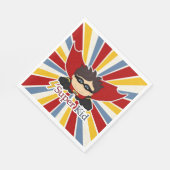 Super Kid Superhero Themed Boys Party Serviette (Ecke)