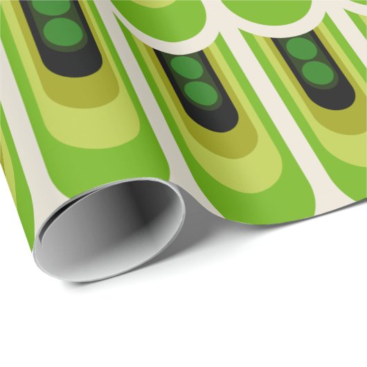 Super Kitsch Mod Retro 60er 70er Packpapier (Rolleneckpunkt)