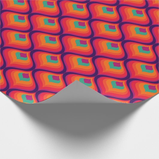 Super Kitsch Mod Retro 60er 70er Packpapier (Ecke)