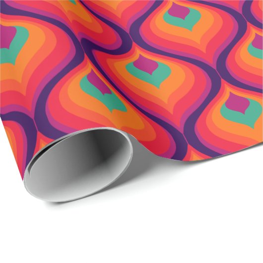 Super Kitsch Mod Retro 60er 70er Packpapier (Rolleneckpunkt)