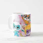 SUPER KITTIELS FUNNY DISAGN KAFFEETASSE (Vorderseite Links)