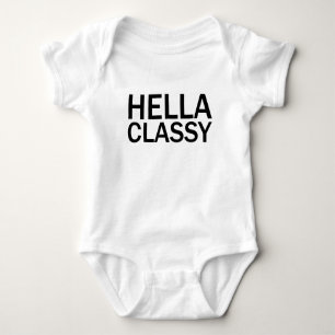 SUPER KLASSIG Lustiges unhöfliches T-Shirt in Groß Baby Strampler