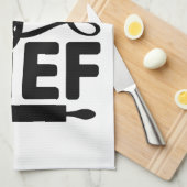 Super Koch Kitchen Schürze mit Tools Geschirrtuch (Viertel Falte)