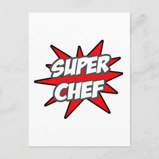 Super Koch Postkarte (Vorderseite)