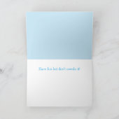 Super Lazy Niedlich Cat Funny Birthday Karte (Innenseite)