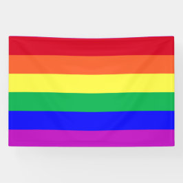 Super lebendige leuchtende Farben LGBTQ+ Regenboge Banner