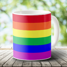 Super lebendige leuchtende Farben Schwulen Stolz R Kaffeetasse