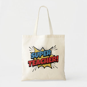 Super Lehrer Comic-Stil Tragetasche