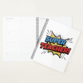 Super-Lehrer im Comic-Stil Planer (Anzeige)