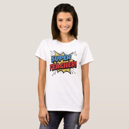 Super-Lehrer im Comic-Stil T-Shirt