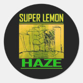 SUPER LEMON HAZE RUNDER AUFKLEBER (Vorderseite)