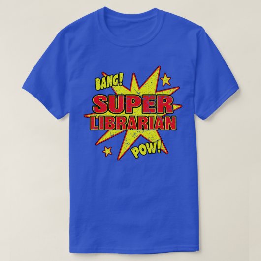 Super Librarian Super Power Public Library-Geschen T-Shirt (Design vorne)