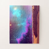 Super Lila und blaue Sturmwolken über Mars Puzzle (Vertikal)