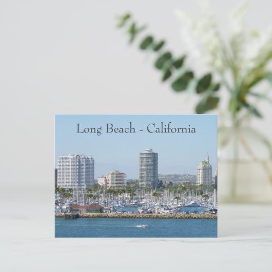 Super Long Beach Postcard! Postkarte (Stehend Vorderseite)