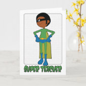 Super Male Teacher Card für Lehrerbewertung Karte (Gelbe Blume)