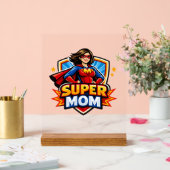 Super-Mama Acrylschild (Hochzeit)