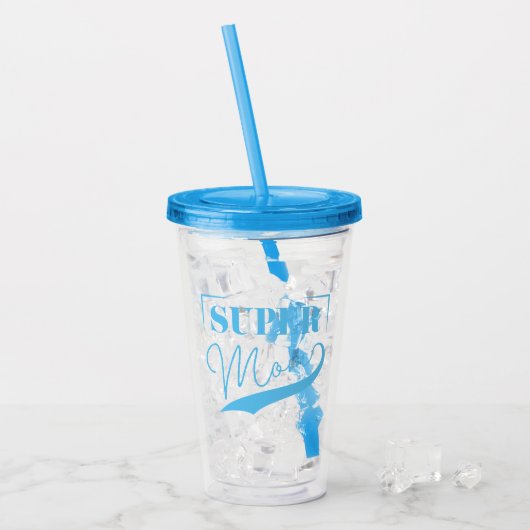 Super Mama Acryltrinkbecher (Vorderseite Ice)