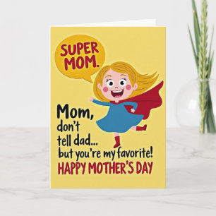 Super Mama Alles Gute zum Muttertag Karte