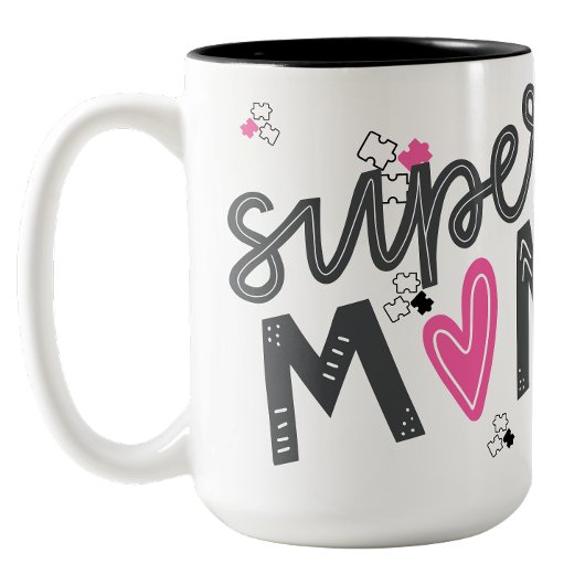 Super Mama Autismus-Schätzung Kaffeetasse