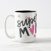 Super Mama Autismus-Schätzung Kaffeetasse (Links)