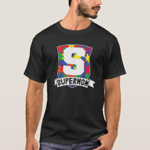 Super Mama Autismus Sensibilitätstag Superhero Mot T-Shirt
