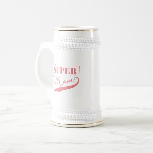 Super Mama Bierglas (Vorderseite Links)