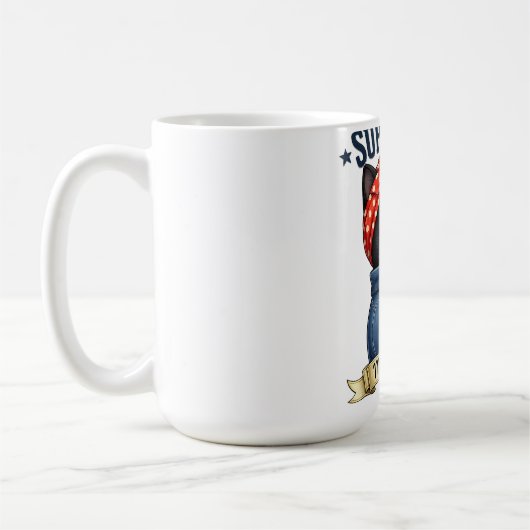 Super Mama Black Cat – Muttertagsshirt Kaffeetasse (Links)