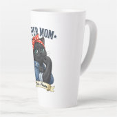 Super Mama Black Cat – Muttertagsshirt Milchtasse (Rechte Ecke)