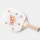 Super Mama Blume Comic Blase Muttertag Tischtennis Schläger (Seitenansicht)