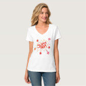 Super Mama Blume Comic Blase Zeichnend Mutter T-Shirt (Vorderseite Vollansicht)