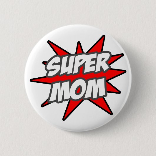 Super Mama Button (Vorderseite)