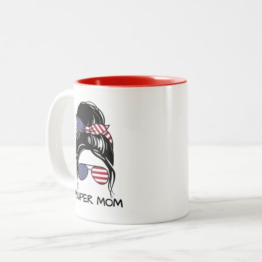 Super Mama Coffee Tasse (Vorderseite Links)