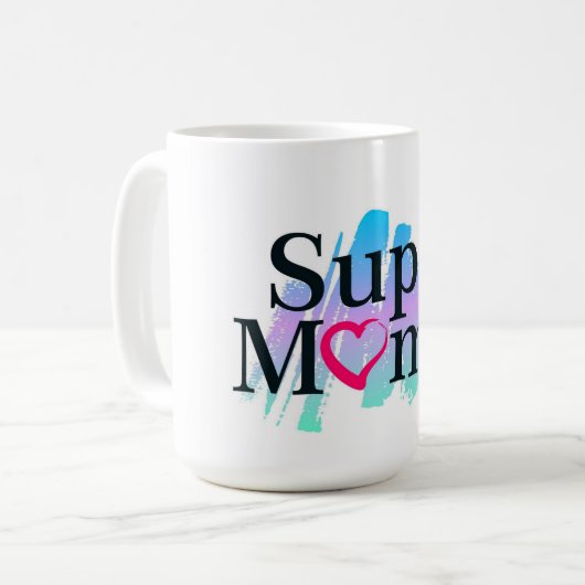 Super Mama Coffee Tasse (Vorderseite Links)