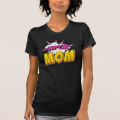 Super Mama Comic Book Birthday Party T-Shirt (Vorderseite)