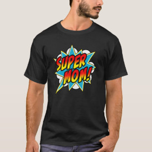 Super Mama Comic Buch Superheldin Mutter S Day T-Shirt